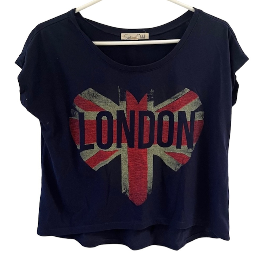 British/London Graphic Top